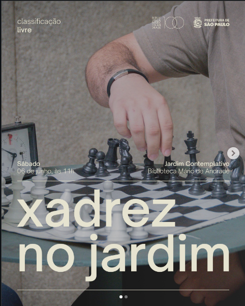 Xadrez na Biblioteca Mario de Andrade