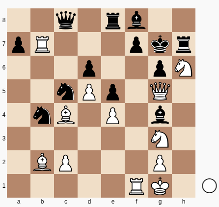 Jogam as Brancas, 2q1rb2/pR3pkr/3p2pN/2nPp1Q1/1nB1P1b1/6N1/1BP3P1/5RK1 w – – 0 1